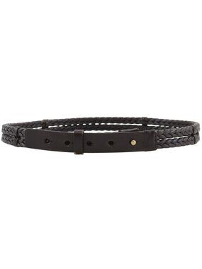 Gucci Mesh Leather Brown Belt